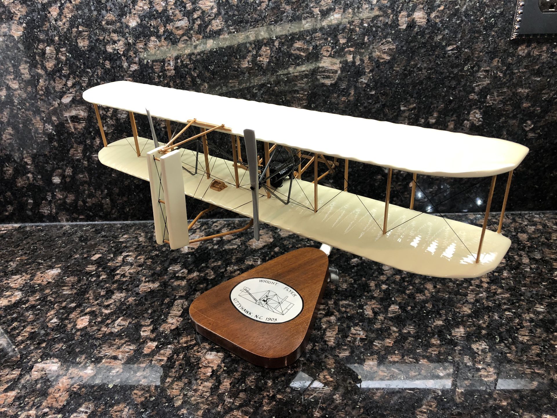 Wright Flyer Aircraft Display Model (Handmade)