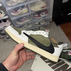 Jordan 1 Low Travis Scott Medium Olive / 10m
