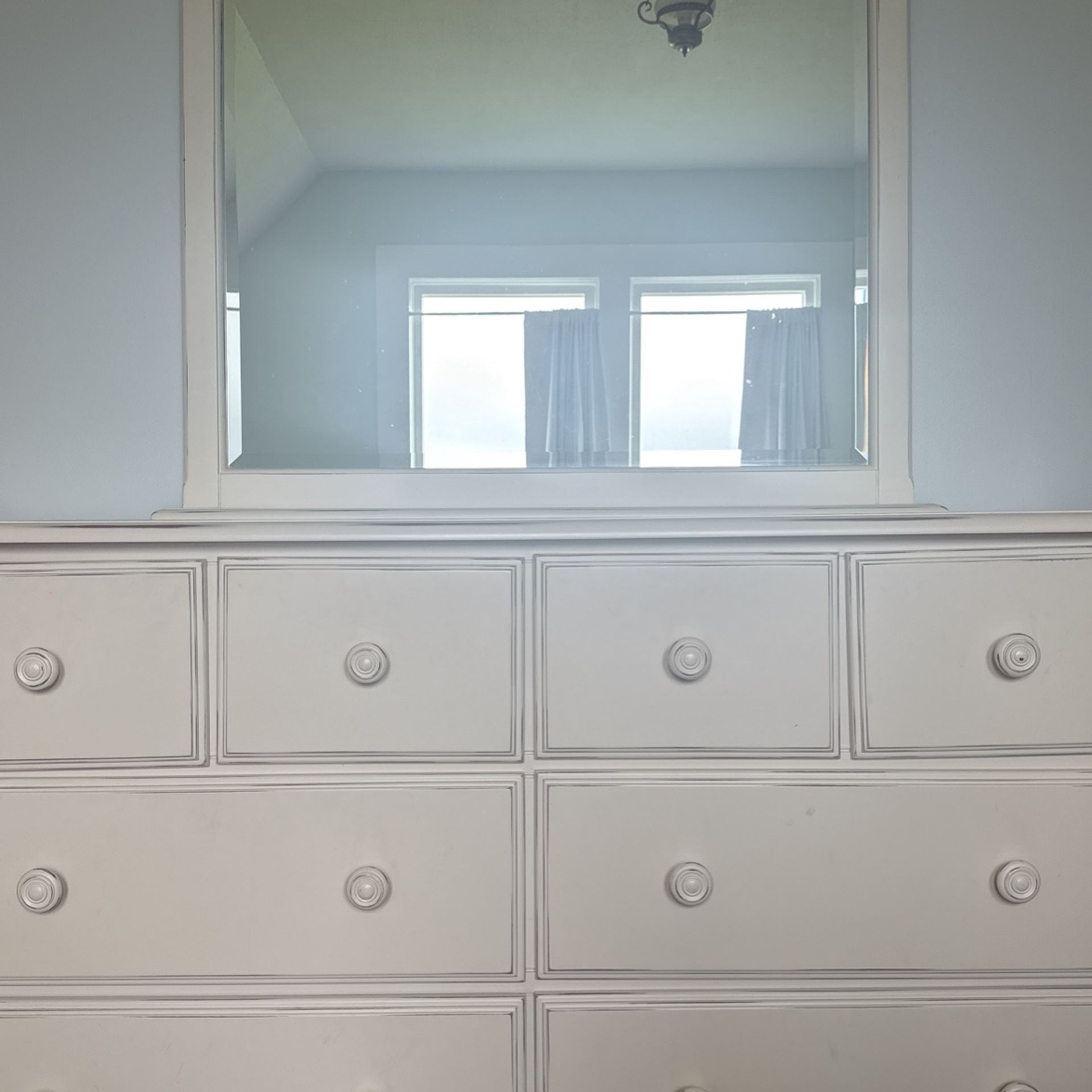 Dresser and mirror