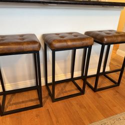 Three Bar Height Bar Stools