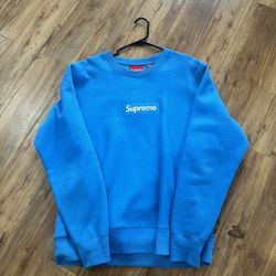 Supreme Box Logo Crewneck Bright Royal Size Large 