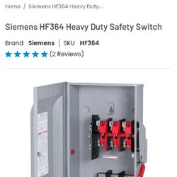 Siemens 200 Amp Safety Panel New