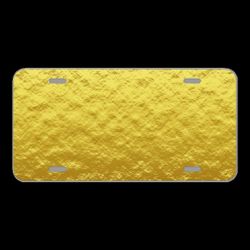 License Plare Novelty Car Front Texture Background Gold Pattern