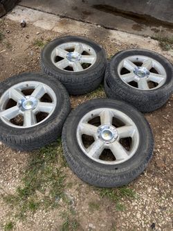 Chevy Tahoe 20” 6-Spoke Aluminum Wheels with Tires – Set of 4