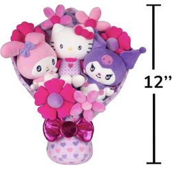 Sanrio Hello Kitty Plush Flowers Bouquet New 