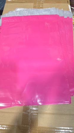 100 Pink polybags 10x13 inches