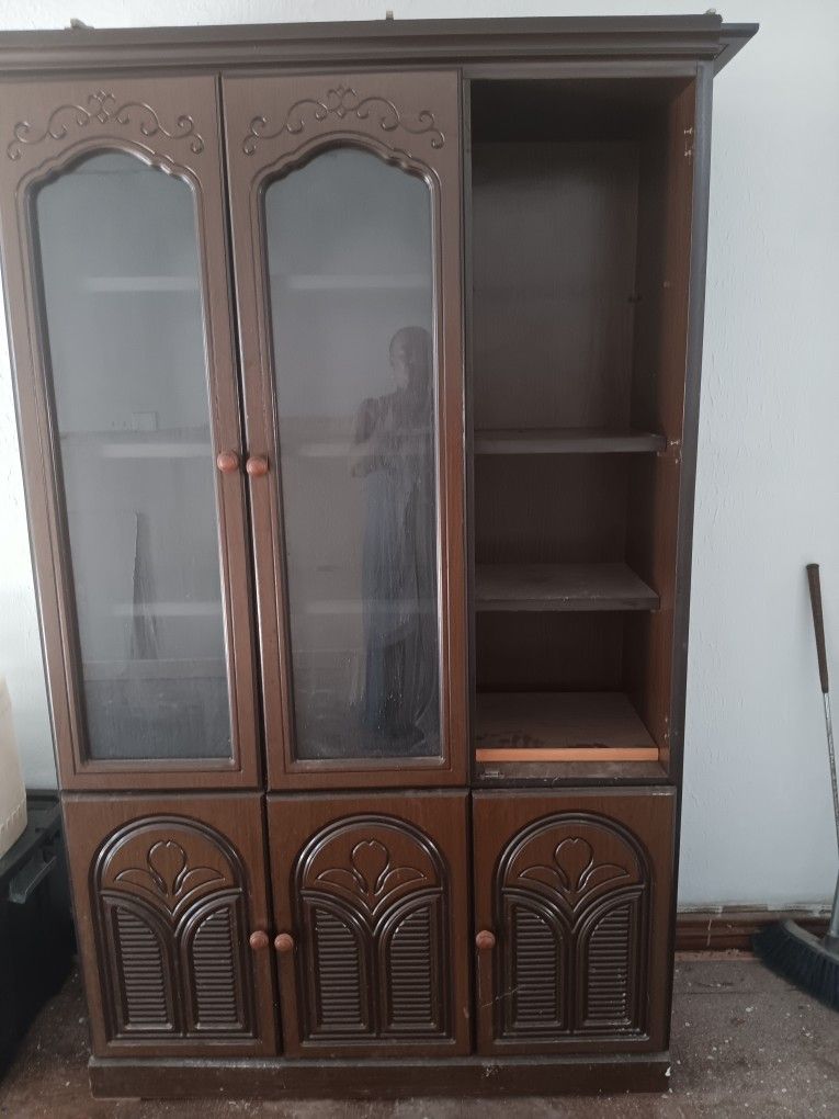 Dark Brown China Cabinet