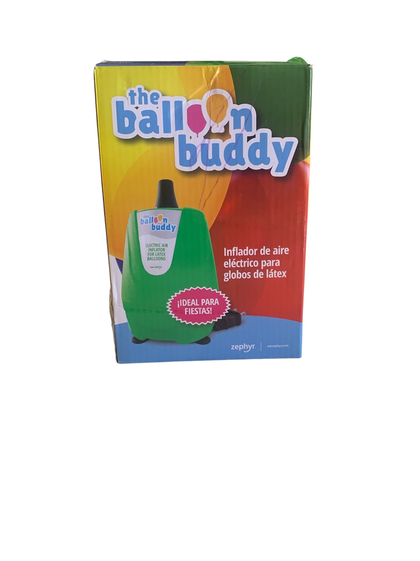 The Balloon Buddy Zephyr Green Universal Electric Air Party Inflator Pump
