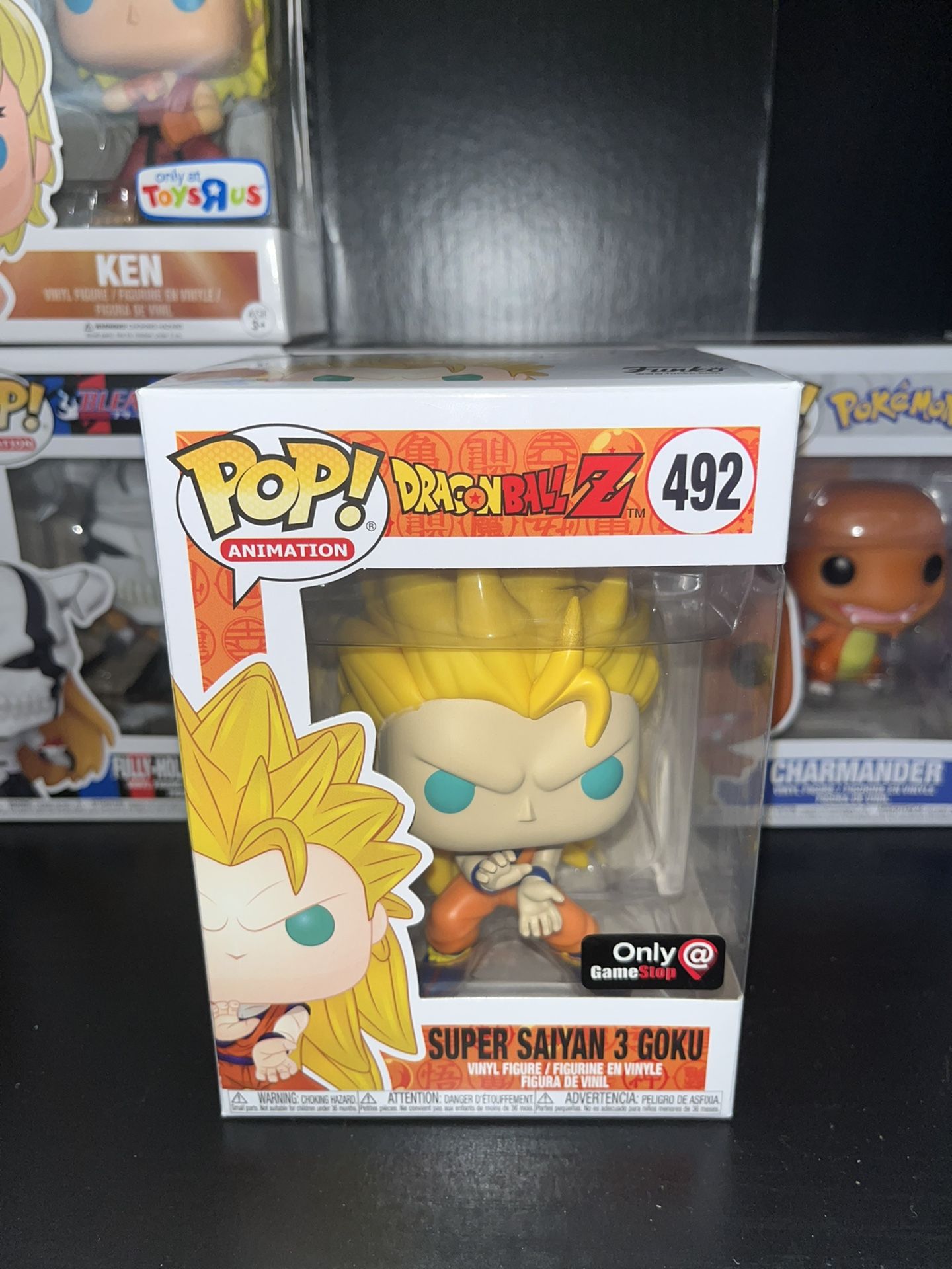 Funko POP! Animation: Dragon Ball Z - Super Saiyan 3 Goku, GameStop Exclusive, 492