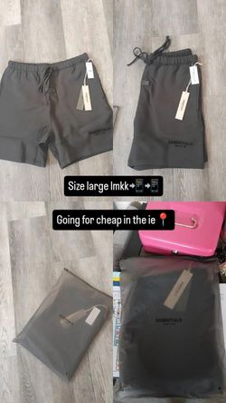 Black essential shorts size L