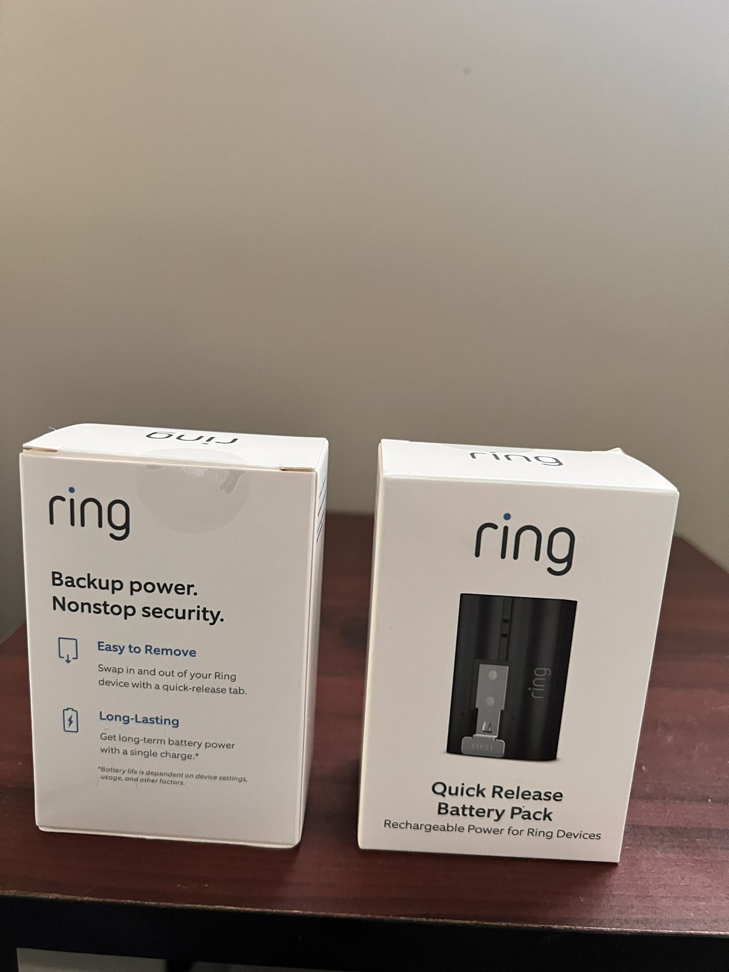 Ring Rechargeable Battery 2pack, Replacement Battery for Ring-Doorbell Camera 1/2, Spotlight Camera and Stick Up Camera