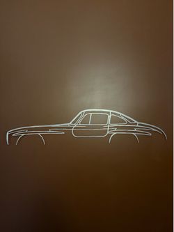 Large Steel 300SL Gullwing Art