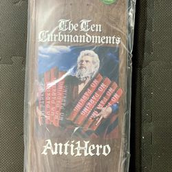 ANTI HERO TEN CURBMANDENTS SKATE DECK-9.56X33.0