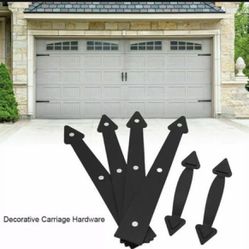 Magnetic Hinges and Handles Home Decorative Garage Door Accents Hardware Kit Weather Resistant