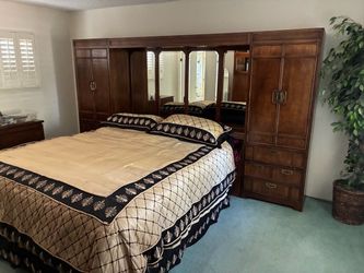 King size headboard with nightstands