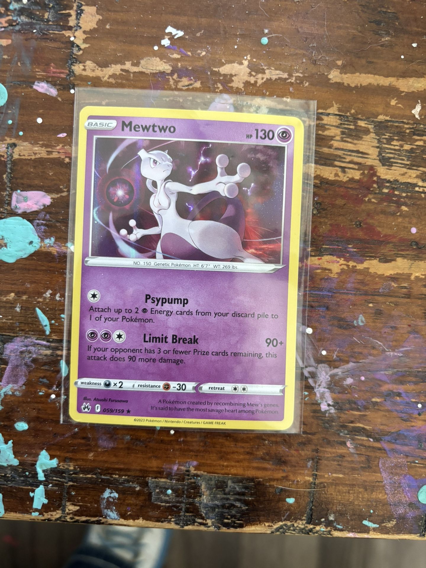 ‘23 Crown Zenith #059/159 Mewtwo