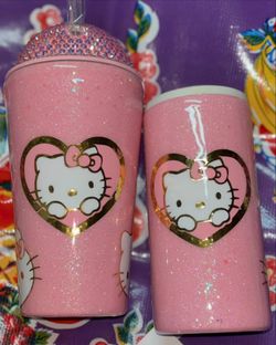 Hello kitty Cup & Slim Can Coozie 