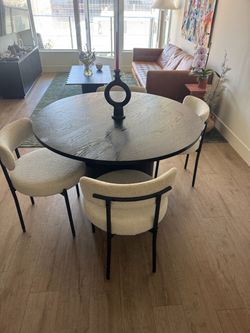 Selling table and chairs