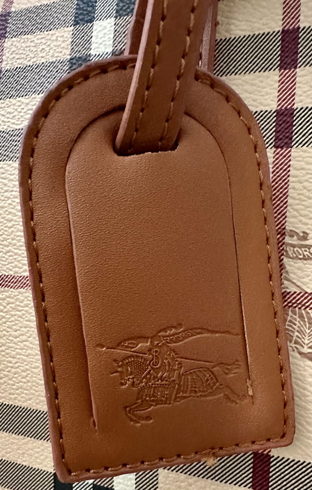 Women's Vintage Check Leather Crossbody Bag