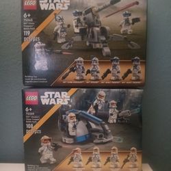 Lego 65345 And 65359 Bundle Sealed Star Wars Clone Trooper Battle Pack