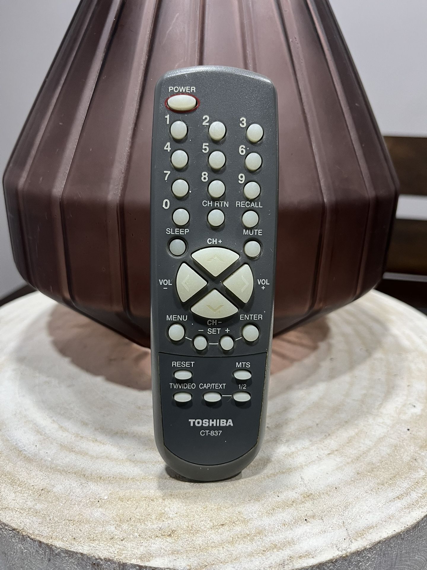 TOSHIBA CT-837 Remote Control (contact info removed)2 20A45C, 24A44, 27A45C, 27A46 Untested