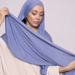 fashion instant hijab cap Malaysian women tudung poncho cotton jersey scarf hijab with tie string easy to wear,