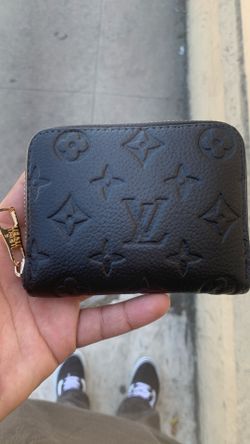 Authentic Black  Louis Vuitton Monogram Empreinte Leather Coin Pouch