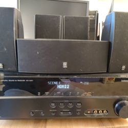 Yamaha Rx-v371 HDMI Receiver and speakers