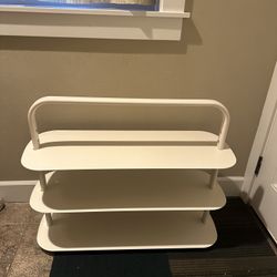 Open Spaces White Shoe Rack