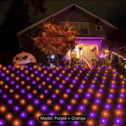 Halloween Purple and Orange Lights