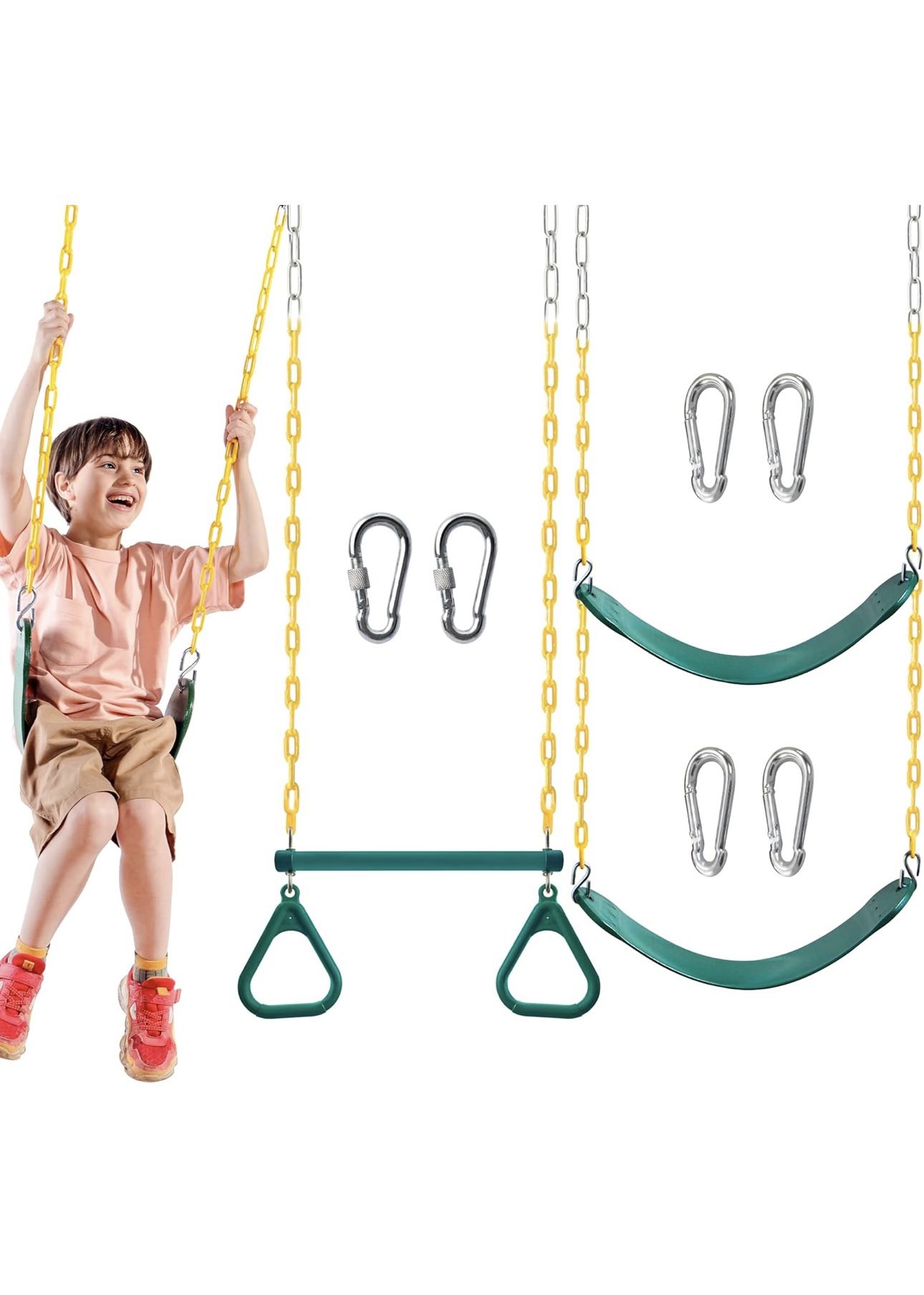 3 Pice Swing Set - Green