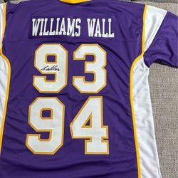 Kevin Williams  Signed Autographed Custom Jersey-JSA Coa Sticker Only-Vikings