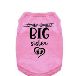 Big Sister Medium Dog Shirt *New*
