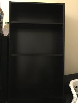 6 ft IKEA Shelf MATTE BLACK 5 compartments