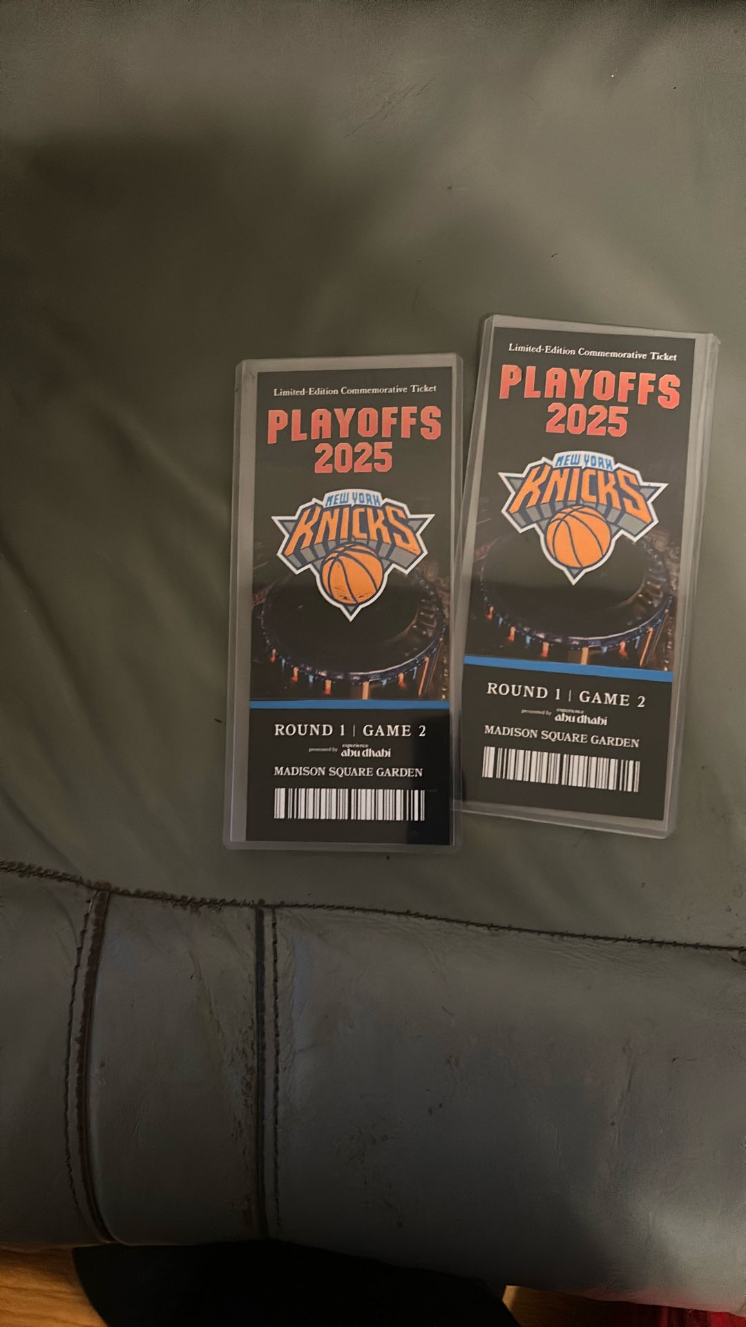 2025 Knick Playoff Tickets (memorabilia)