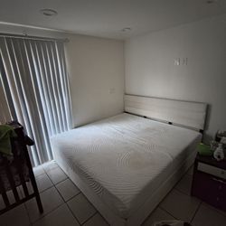 King Bed Frame With Mattress.