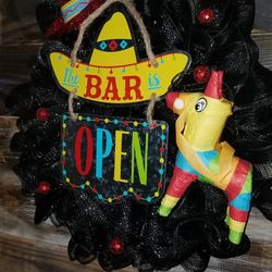 Bar is Open Wreath