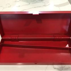 Small Red Or Silver Metal Tool, Utility Boxes