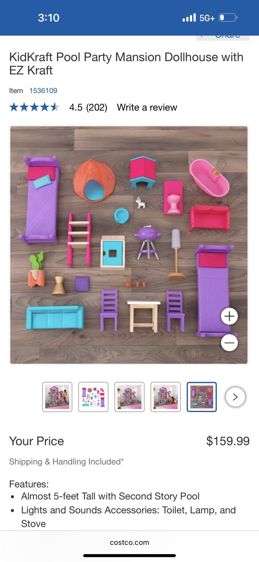 costco big barbie house