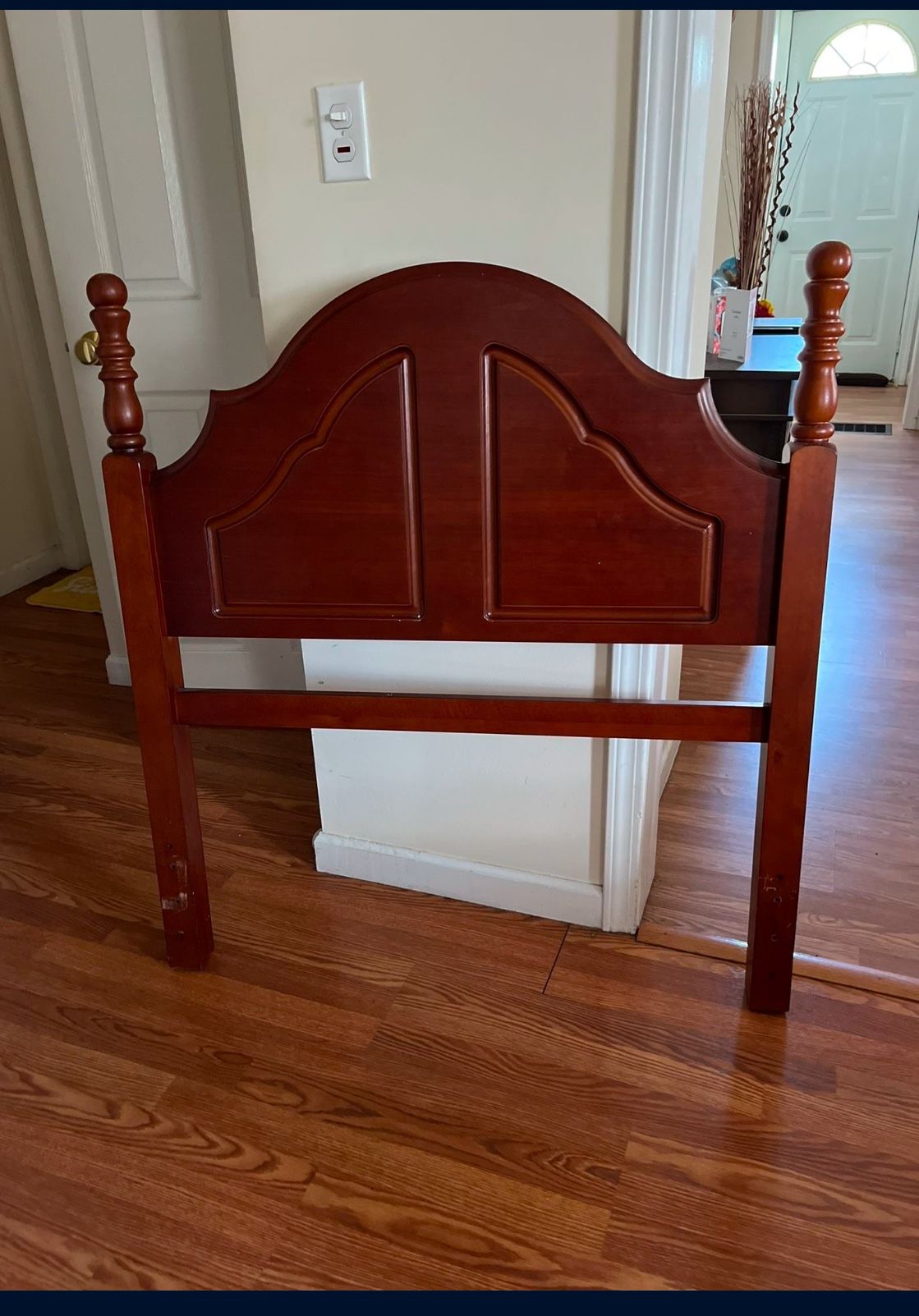 Wooden Twin Headboard And Frame