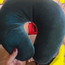 Green Foam Travel Neck Pillow