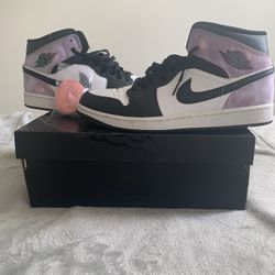 Jordan 1 Mid Bleached Coral Whites