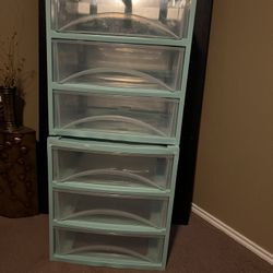 Turquoise Storage Bin’s 