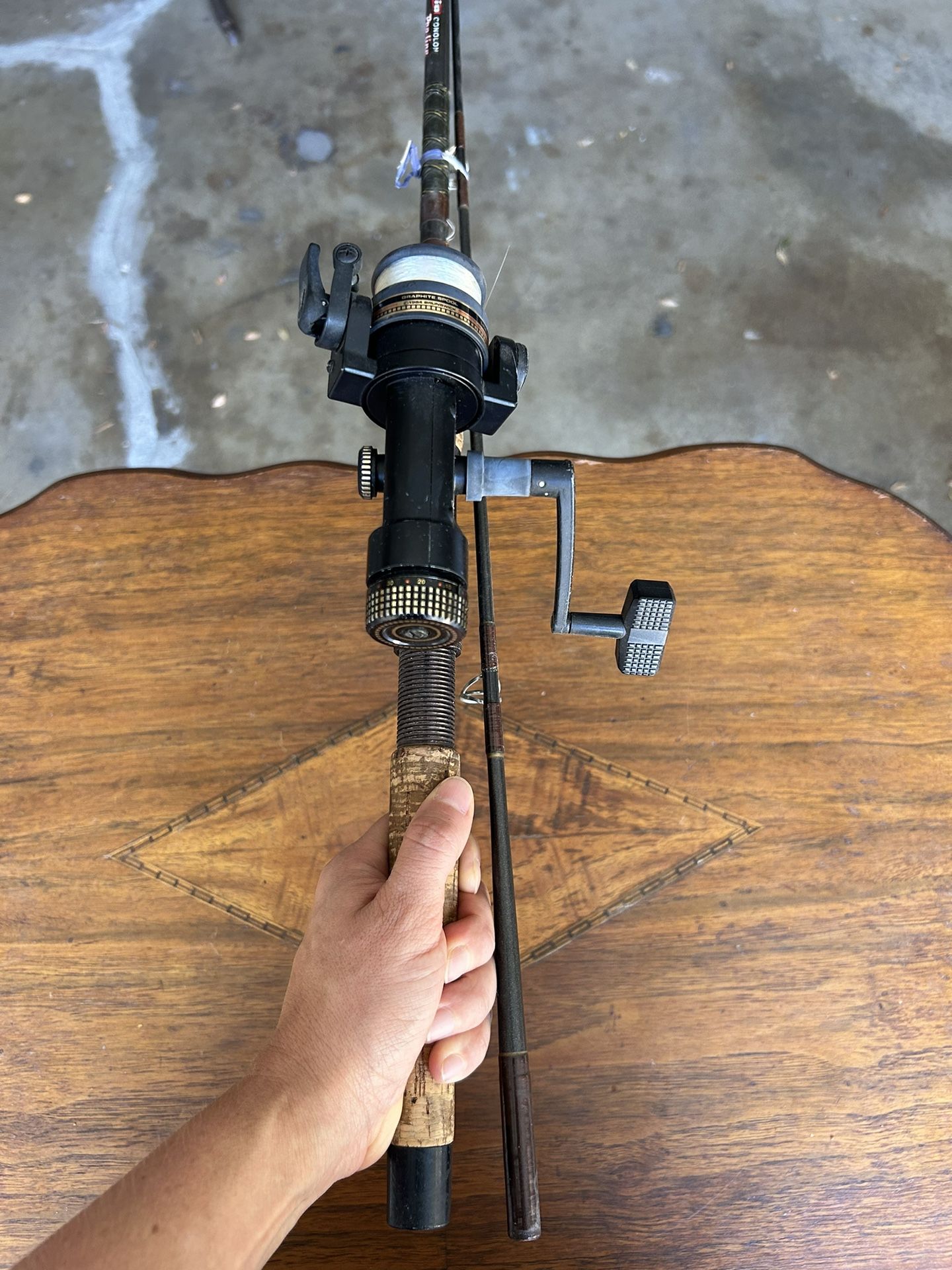 Fishing Reel & Vintage Garcia Conolon Rod