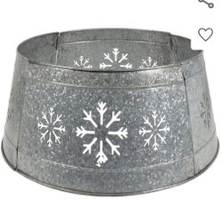 Metal Snowflake Christmas Tree Collar