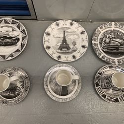 Black /white Dinnerware Set 