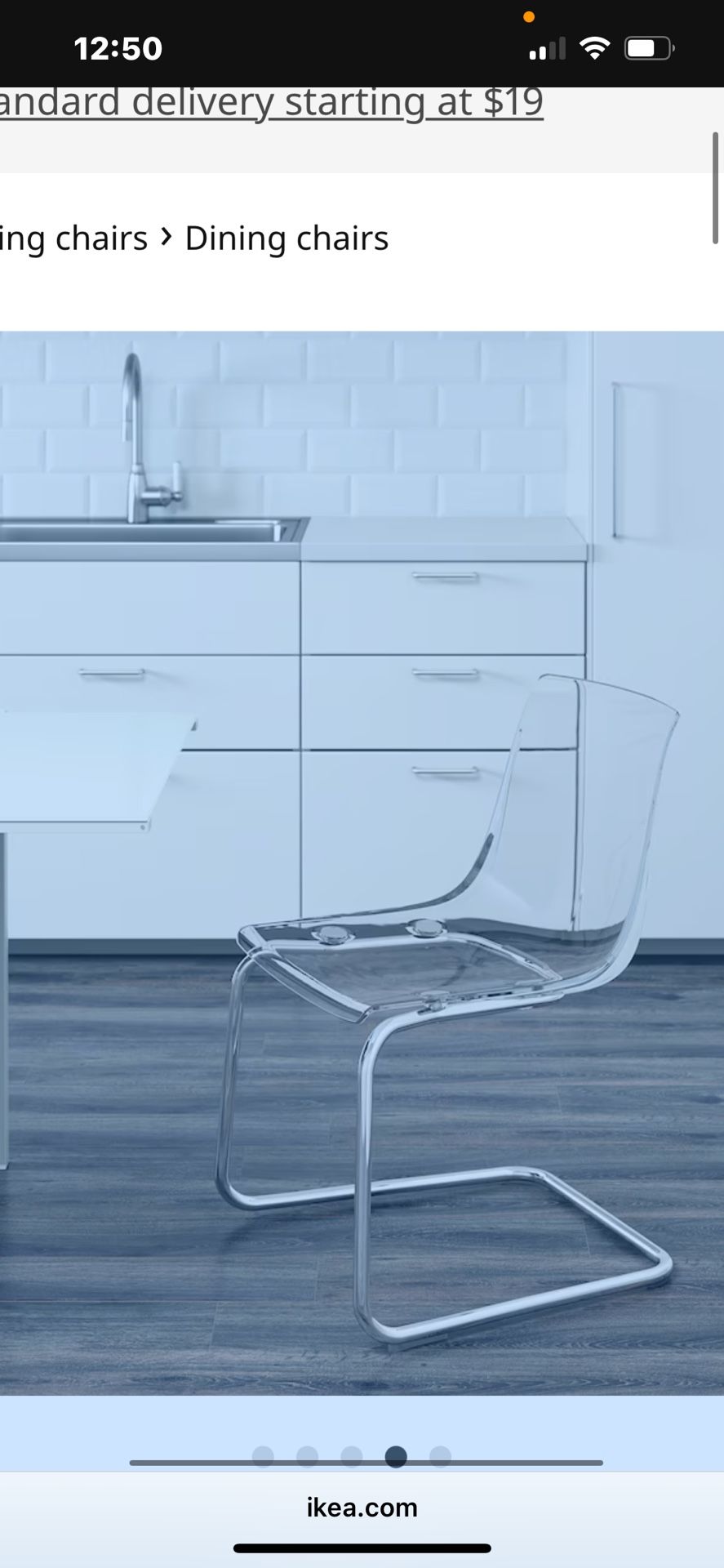 LUCITE • KITCHEN CHSIRS • MODERN • Tobias “