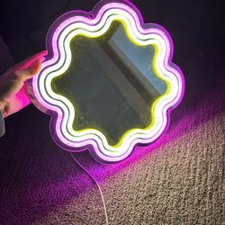 Mirror/ led/ room decor