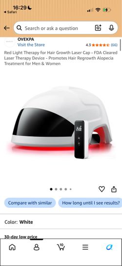 Red Light Therapy for Hair Growth Laser Cap - FDA Cleared Laser Therapy Device - Promotes Hair Regrowth Alopecia Treatment for Men & Women