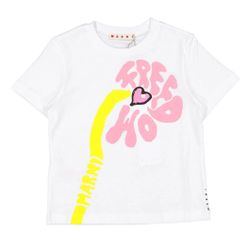 Marni Cotton Jersey Freedom T Shirts Girls